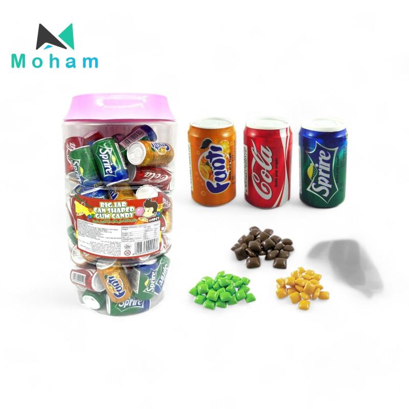 Big Jar Can Shaped Gum Candy 60 pcs. 8 grams