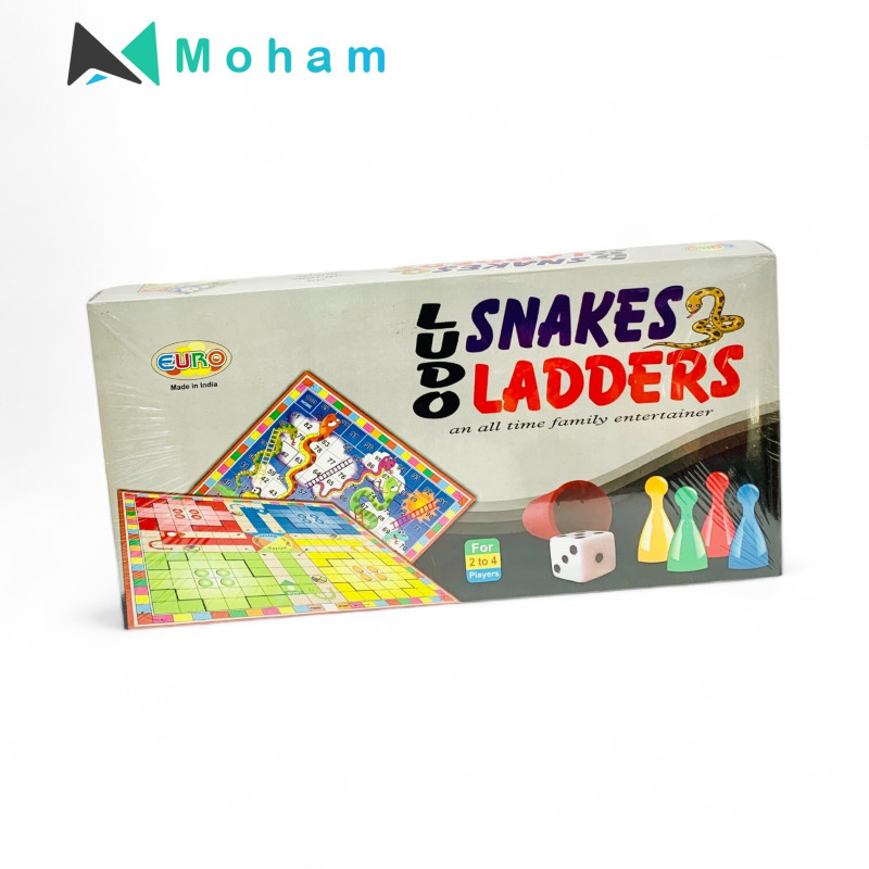 Classic Family Game Set: Ludo and Snakes & Ladders