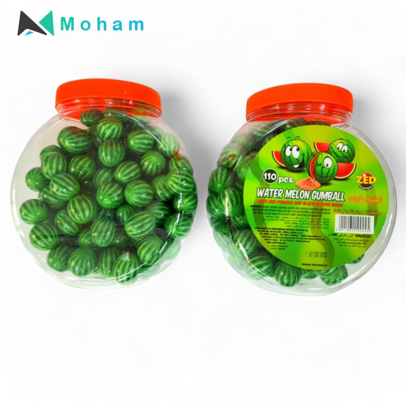 Zed Watermelon Gumballs 110pcs. 1kl