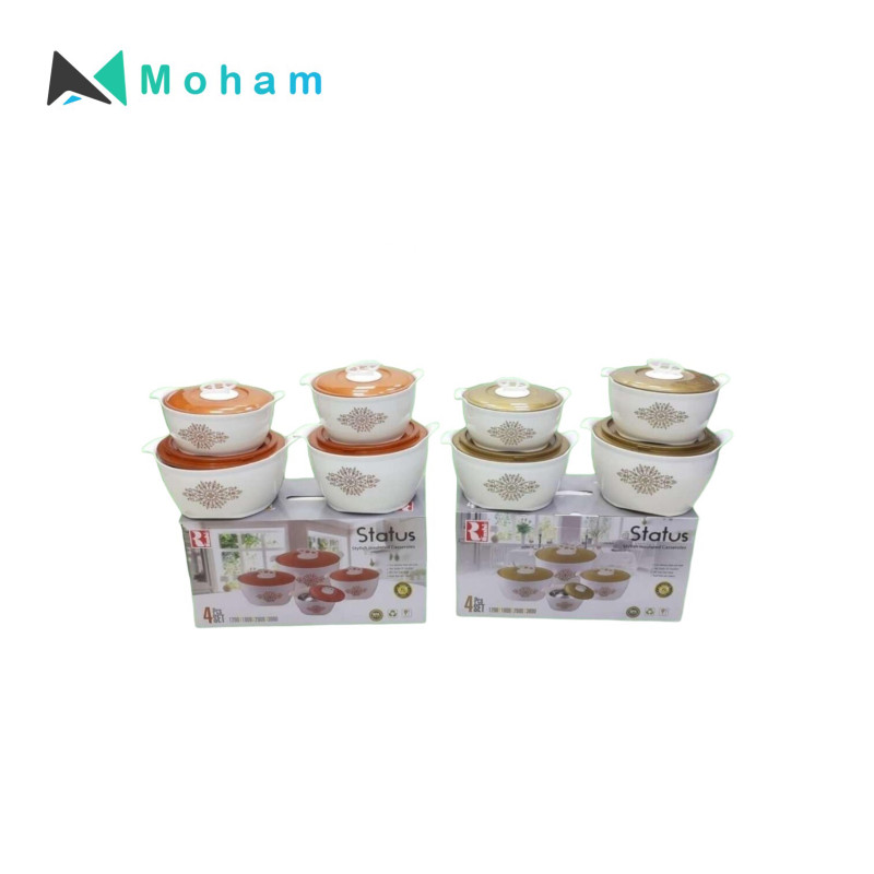STATUS HOTPOT WTH WHITE GOLD & WHITE WTH COPPER 4PCS SET