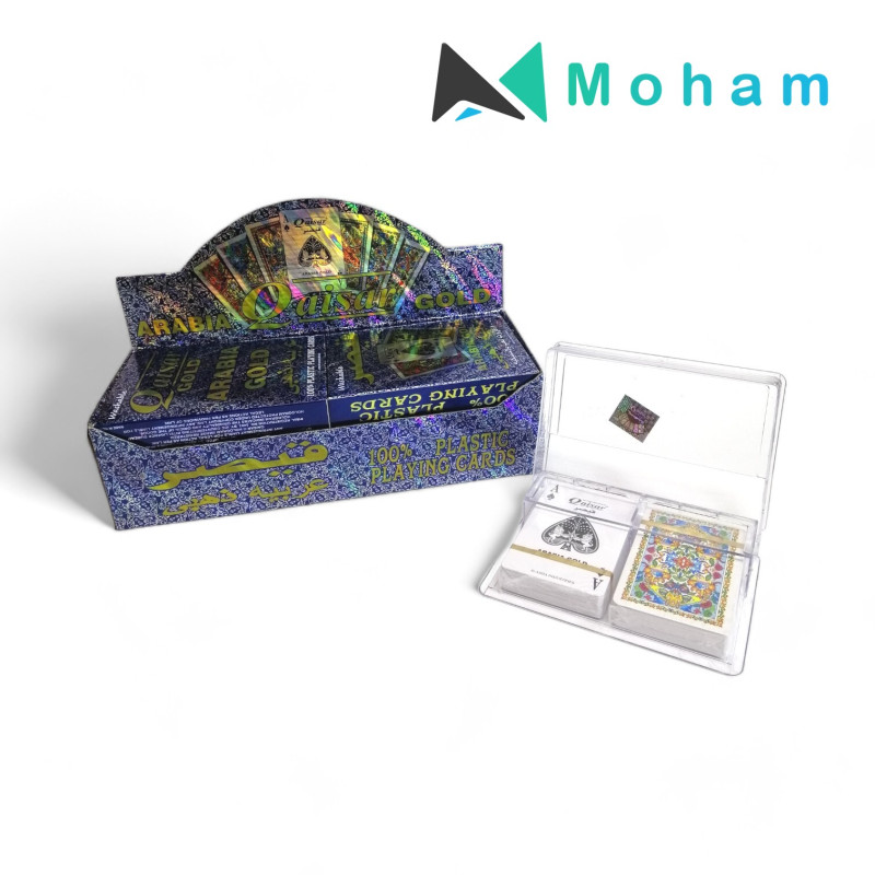 Moham Arabia Gold 100% Plastic Playing Cards