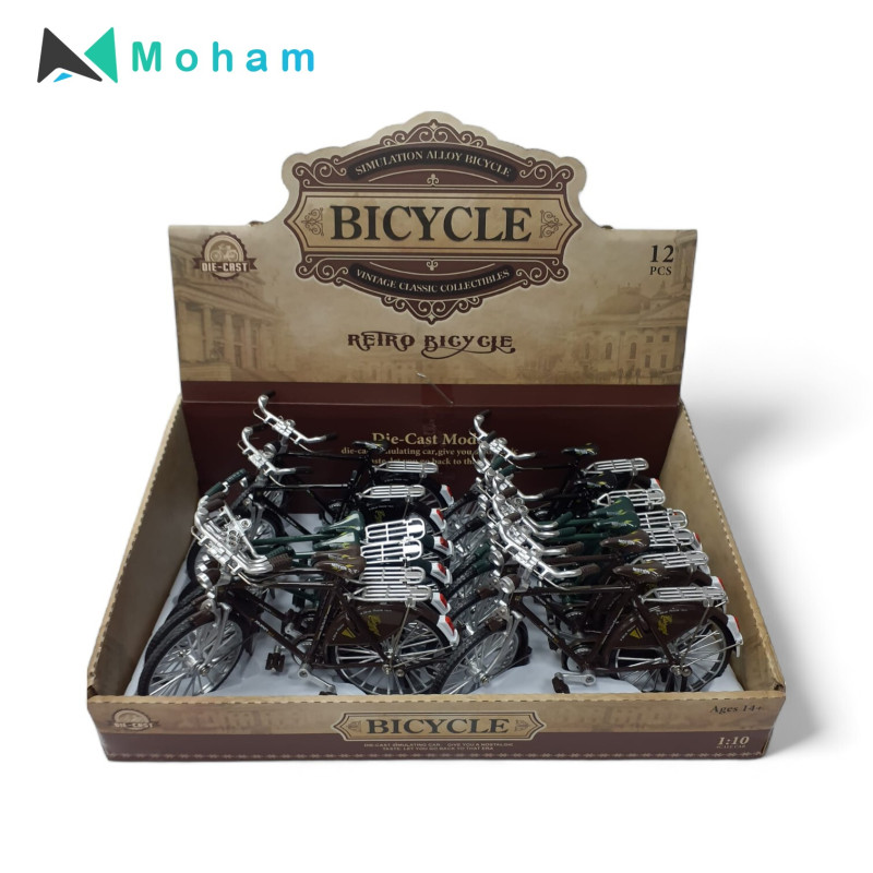 Vintage Classic Collectible Die-cast Bicycle 1:10 Scale Model