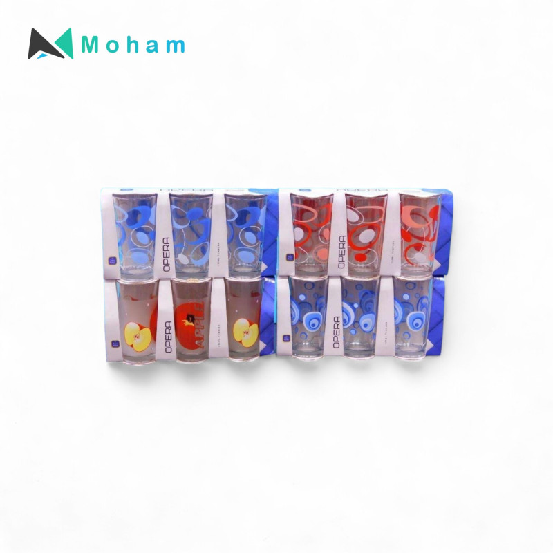 OPERA 250ML ASSORTED PRINT TUMBLER-3 PCS SET