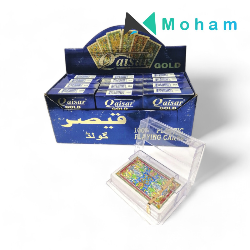 Qaisar Gold 100% Plastic Playing Cards