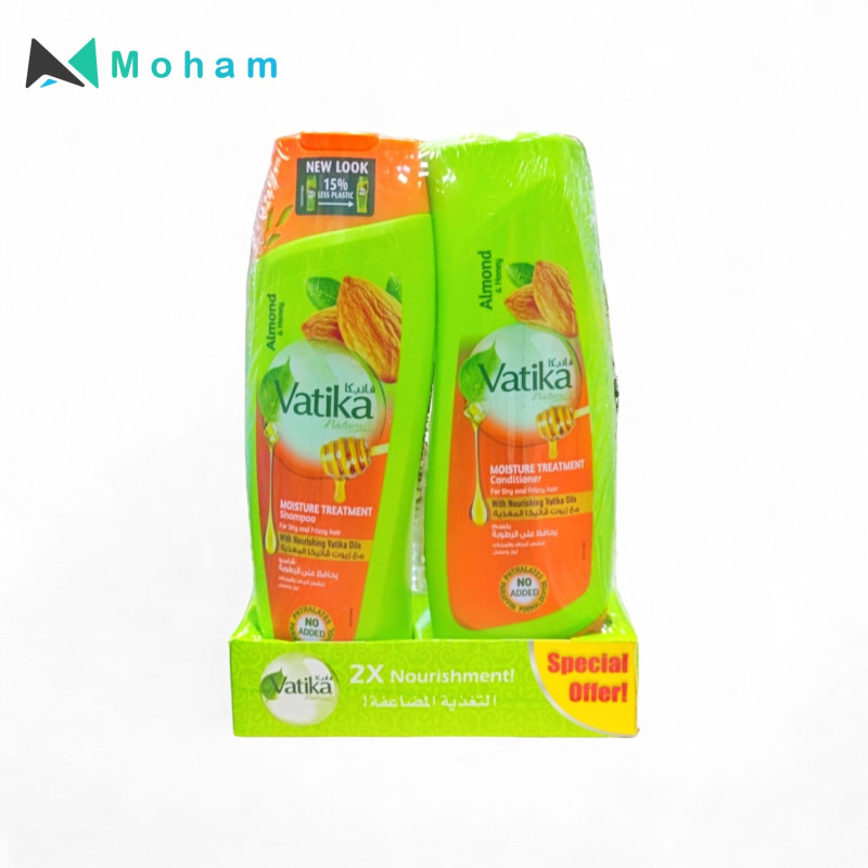 VATIKA SHAMPOO+CONDITIONER ALMOND & HONEY 400ML