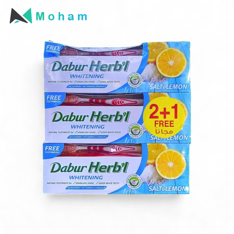 DABUR TOOTHPASTE WHITENING (SALT & LEMON) 150GM