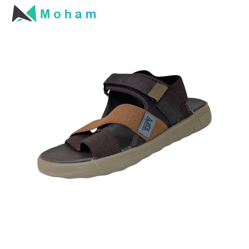 Odyssia Men's Brown Casual Sandals