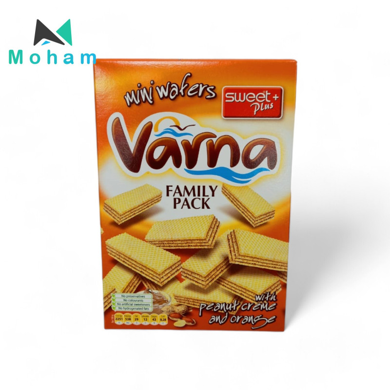 Varna Peanut Creme and Orange Mini Wafers 10 pcs. 260 grams