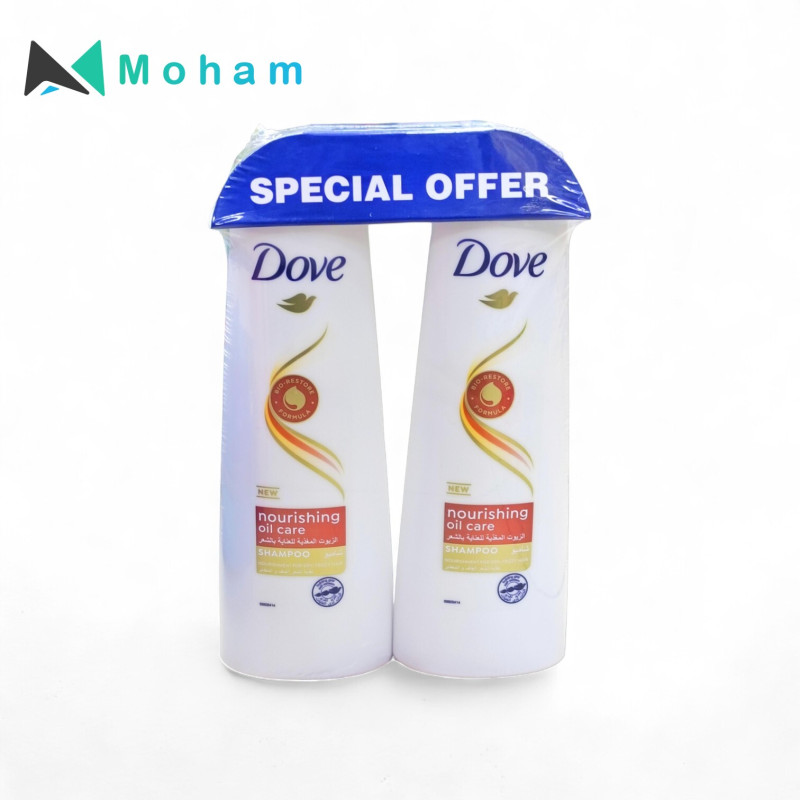 DOVE SHAMPOO NOURISHING OIL CARE 350ML 2PC/ST