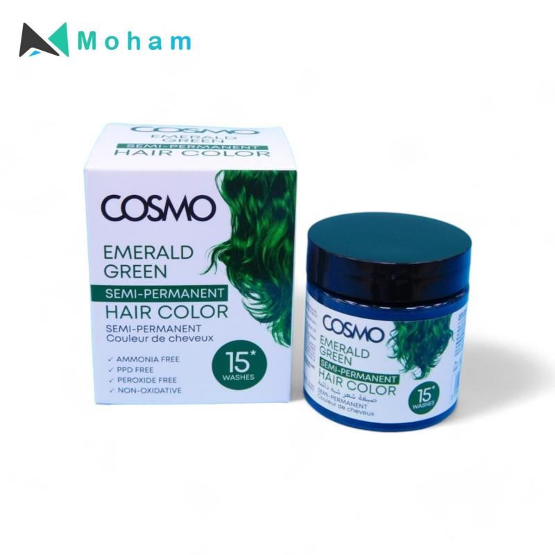 COSMO HAIR COLOUR CREAM EMERALD GREEN 120GM