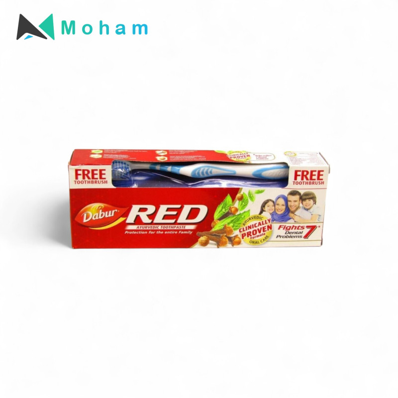 DABUR TOOTHPASTE RED 200ML WITH TOOTHBRUSH