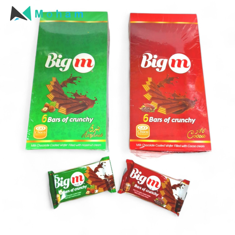 Big M Crunchy Wafer Bars 24pcs. 45 Grams