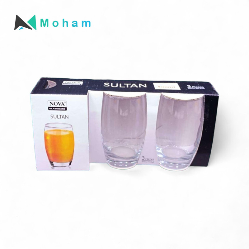 NOVA  SULTAN HB TUMBLER 400ML-3PCS