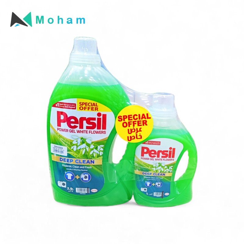 PERSIL LIQUID GEL 3+1LTR WHITE FLOWER