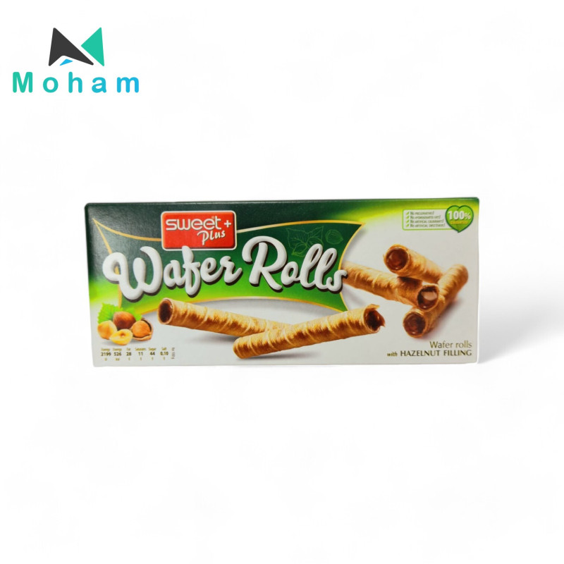 Sweet+ Wafer Rolls with Hazelnut Filling 24 pcs. 130 grams