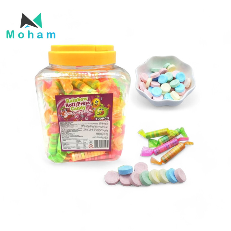 Rainbow Roll Press Candy 100 pcs. 6 grams