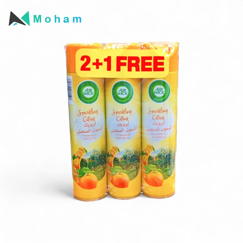 AIR WICK AIR FRESHNER SPARKLING CITRUS 300ML