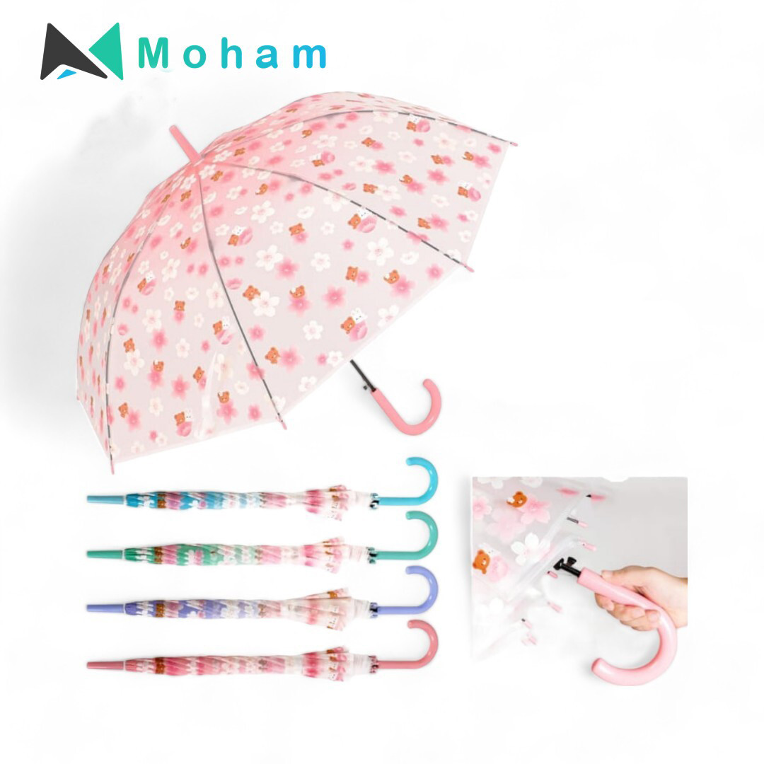 Dream Catcher Design Clear Umbrella-Pink