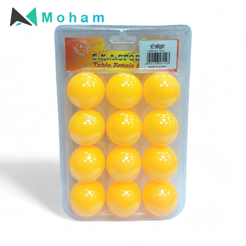 Box of Yellow Table Tennis Balls