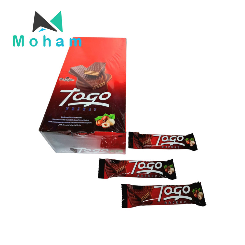 Tago Chocolate Wafer Bars with Hazelnuts 48pcs. 18 grams