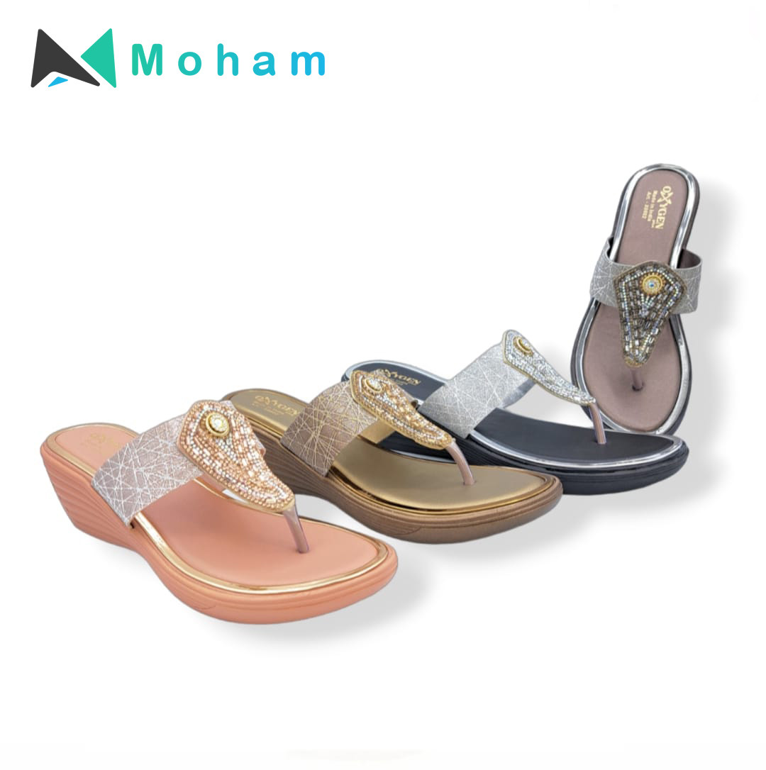 Oxygen Sparkle Wedge Sandals