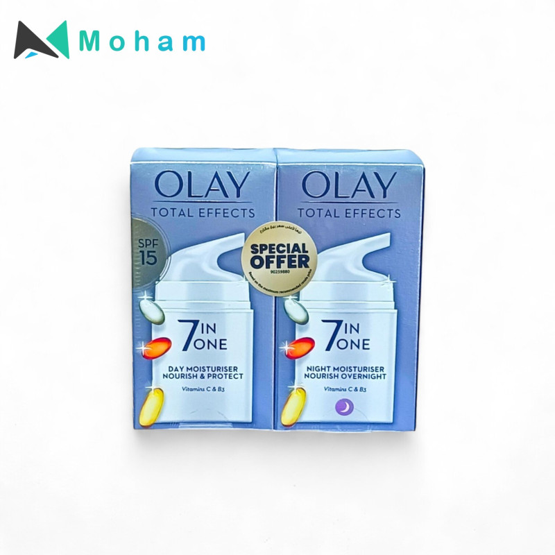 OLAY TOTAL EFFECT DAY & NIGHT MOISTURISER 2 PC SET