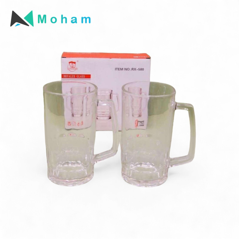 GLASS CUP 8.5X15CM-2PC