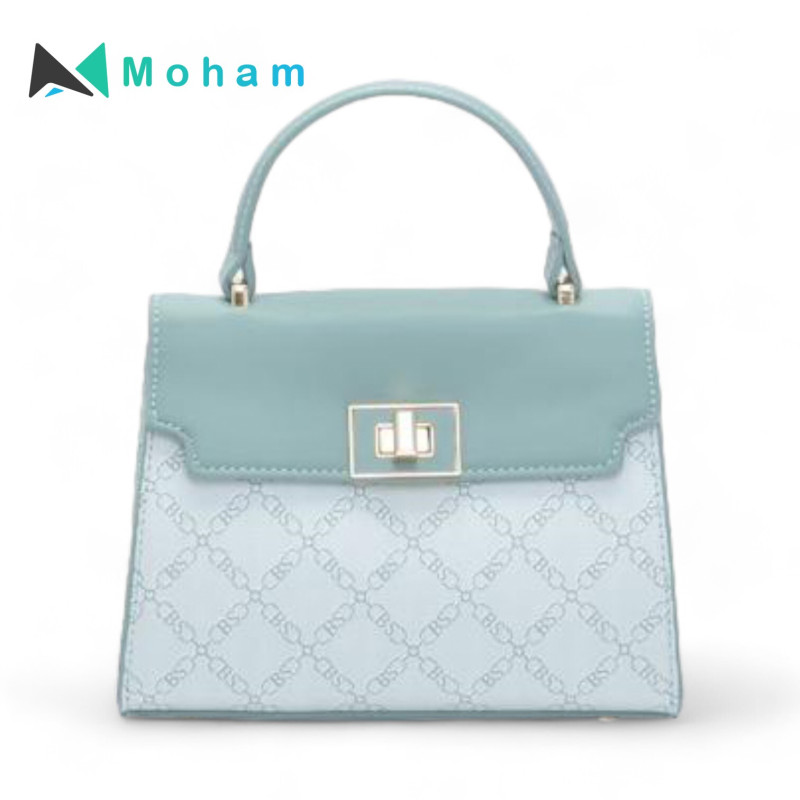 Stylish Mini Top Handle Bag with Monogram Design