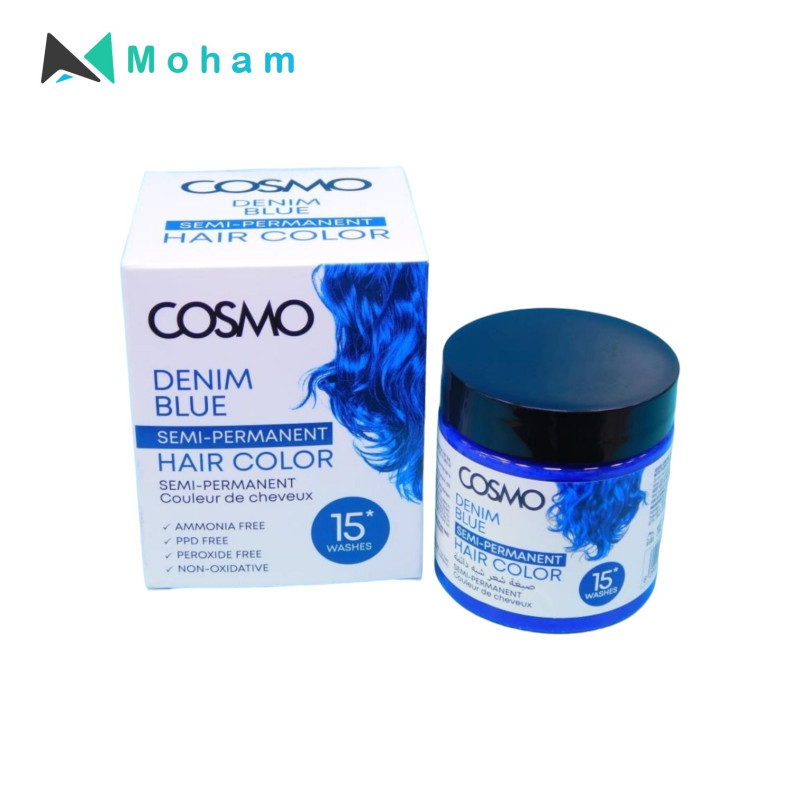 COSMO HAIR COLOUR CREAM DENIM BLUE 120GM