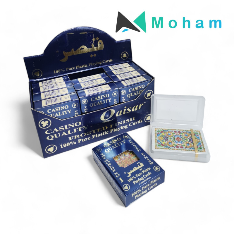 Qaisar 100% Pure Plastic Playing Cards (Frosted Finish)