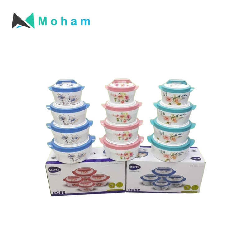 SELVEL ROSE  HOTPOT 4PC SET