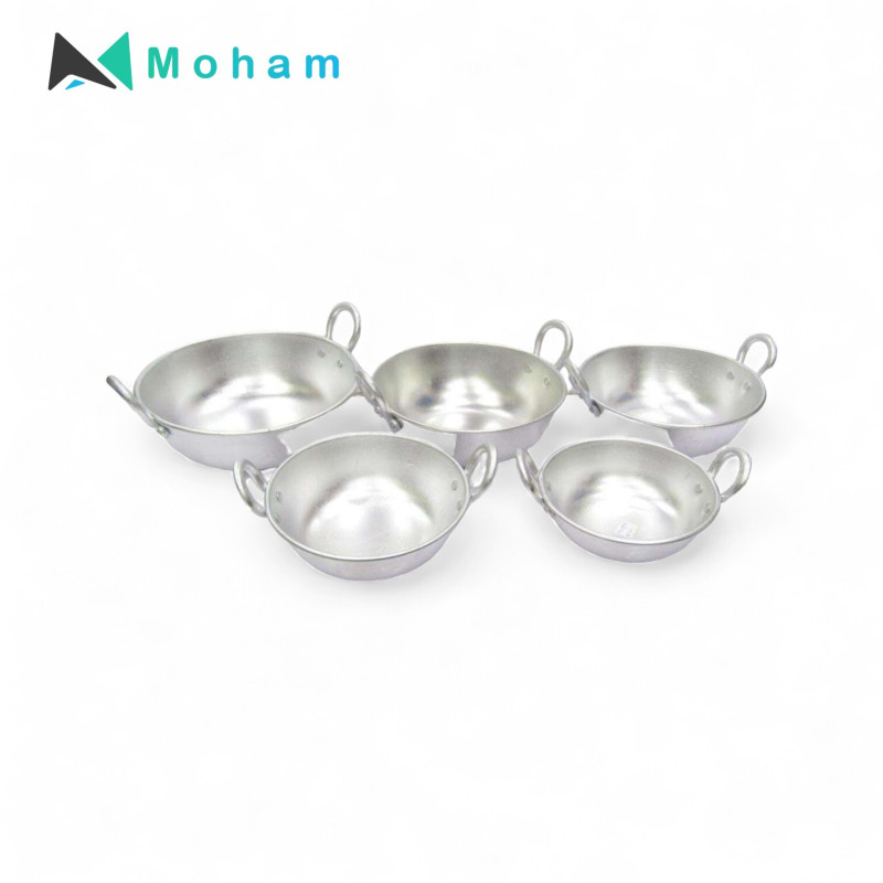 KADAI WITH ALUMINIUM HANDLE  5PCS SET