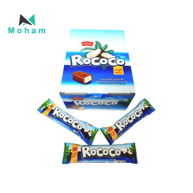 Rococo Coconut Chocolate Bars 24pcs. 27 grams