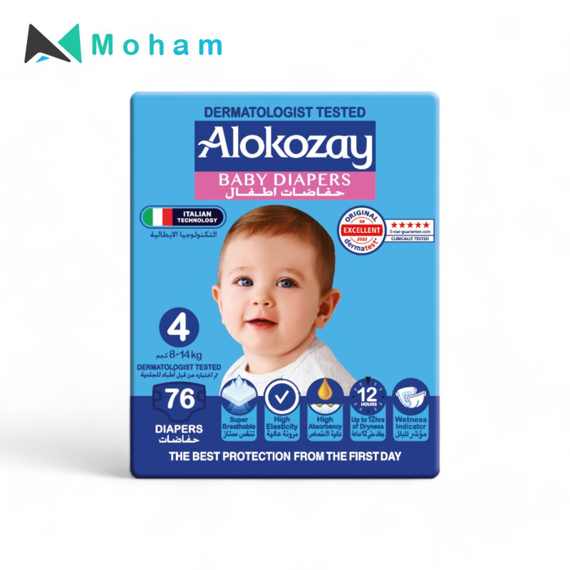 Alokozay Baby Diapers - SIZE 4 76 x 2