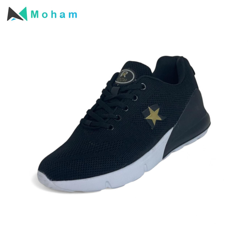 Stylish & Comfortable Black/Golden Sneakers for Men