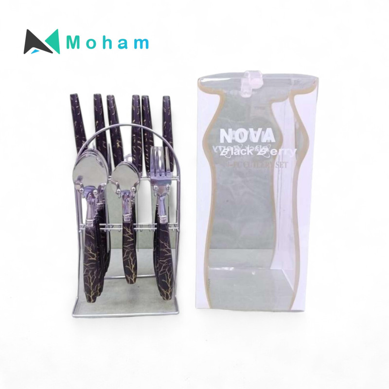 KNIFE & FORK SET 0.8MM-24PCS
