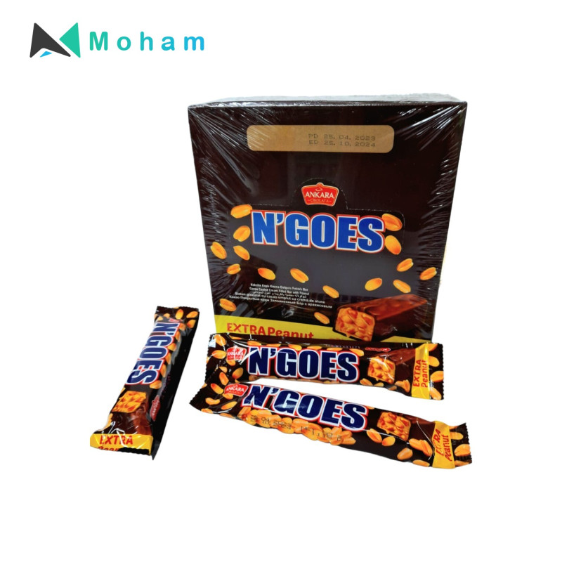 N'GOES Extra Peanut Chocolate Bar 24pcs. 47 Grams