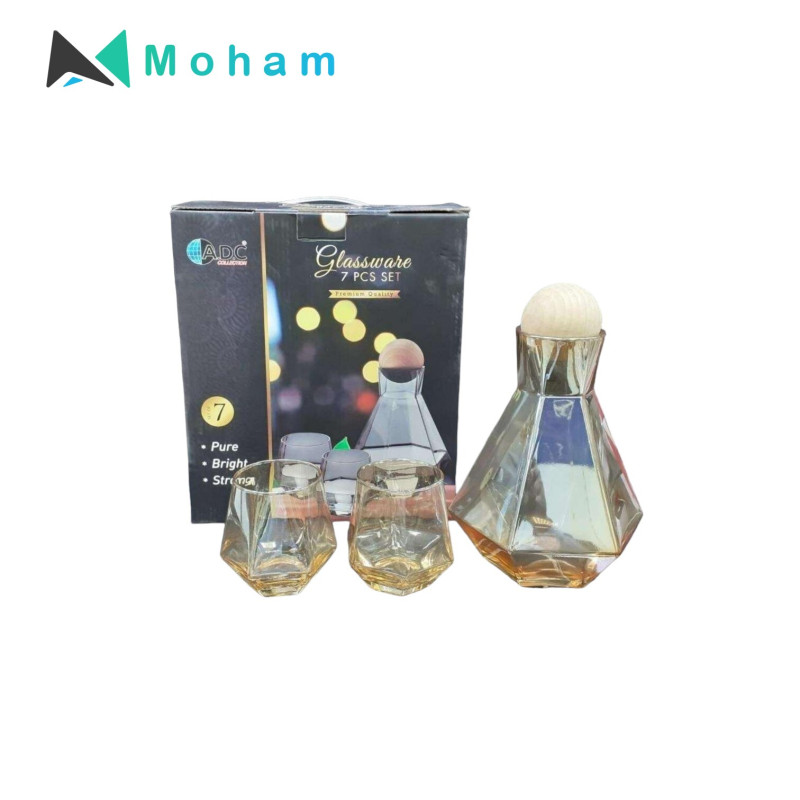 ADC COLLECTION GLASSWARE  6PC CUP+1PC BOTTLE