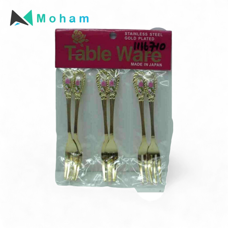 F165/GL GOLDEN COATED FORK (6PC/CD)