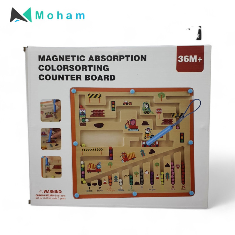 Magnetic Absorption Colorsorting Counter Board