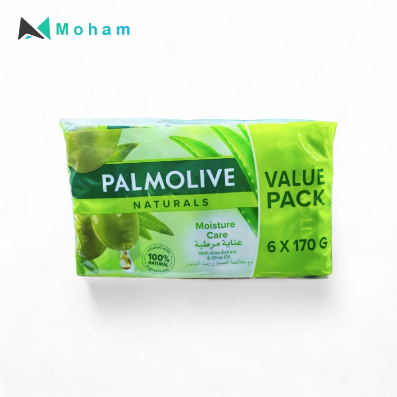 PALMOLIVE SOAP NOURISHING SOAP MOISTURE CARE WITH OLIVE OIL& 170GM PACK OF 6 PCS