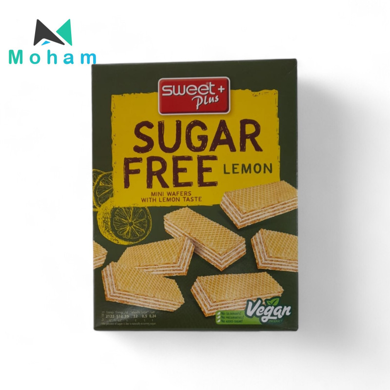 Sweet+ Sugar Free Lemon Mini Wafers 10 pcs. 180 grams