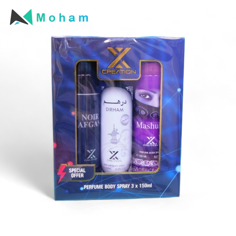 X CREATION 3PCS OFFER PACK 150ML