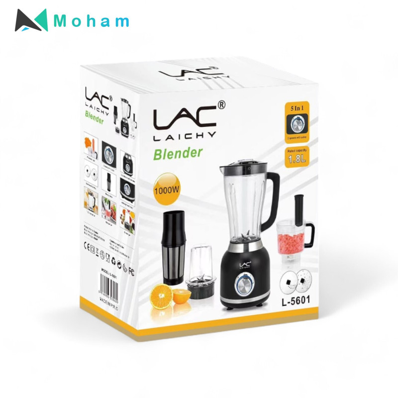 LAC LAICHY L-5601 5-in-1 Multifunctional Blender - Powerful 1000W Motor