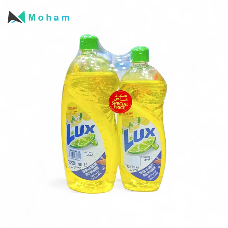 LUX DISHWASH LIQUID LEMON 1225 +725ML