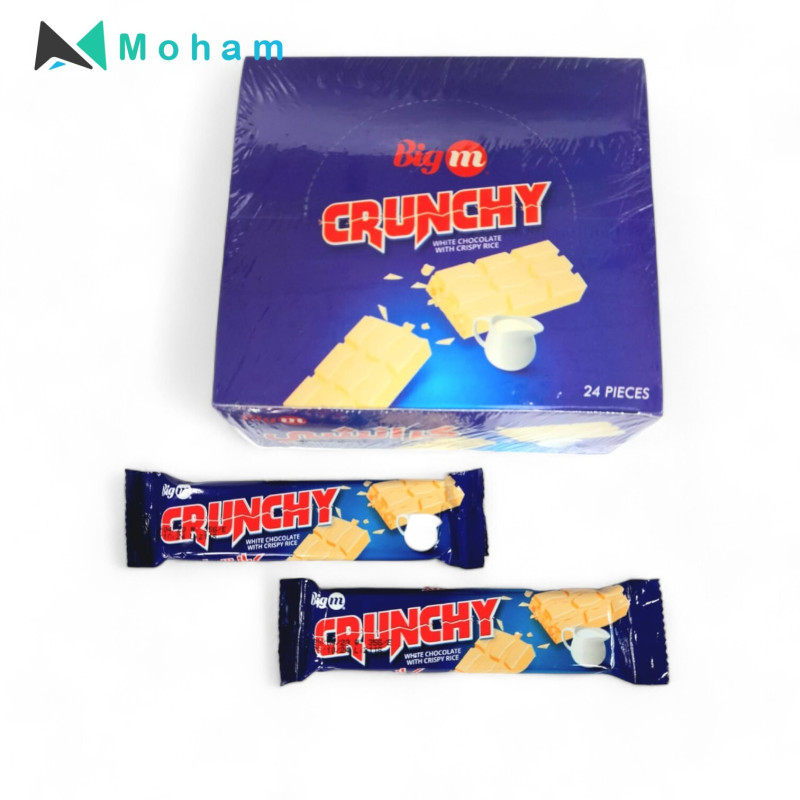 Big M Crunchy White Chocolate 24pcs. 35 Grams