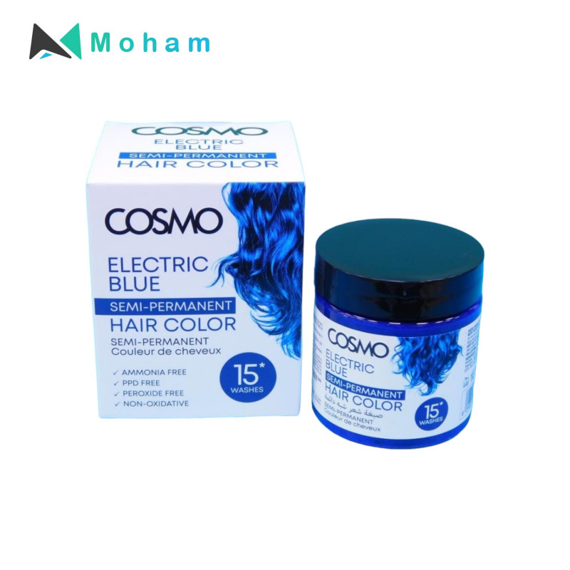 COSMO HAIR COLOUR CREAM ELECTRIC BLUE 120GM