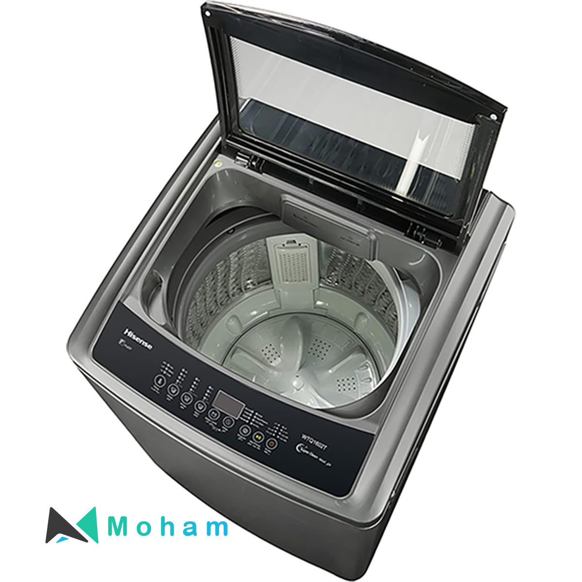 Hisense 8 Kg Top Loading Washing Machine Free Standing Silver Model WTJD802T -1 Years Full Warranty.