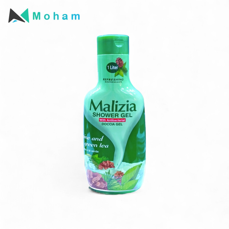 MALIZIA SHOWER GEL PINE & GREEN TEA 1000ML