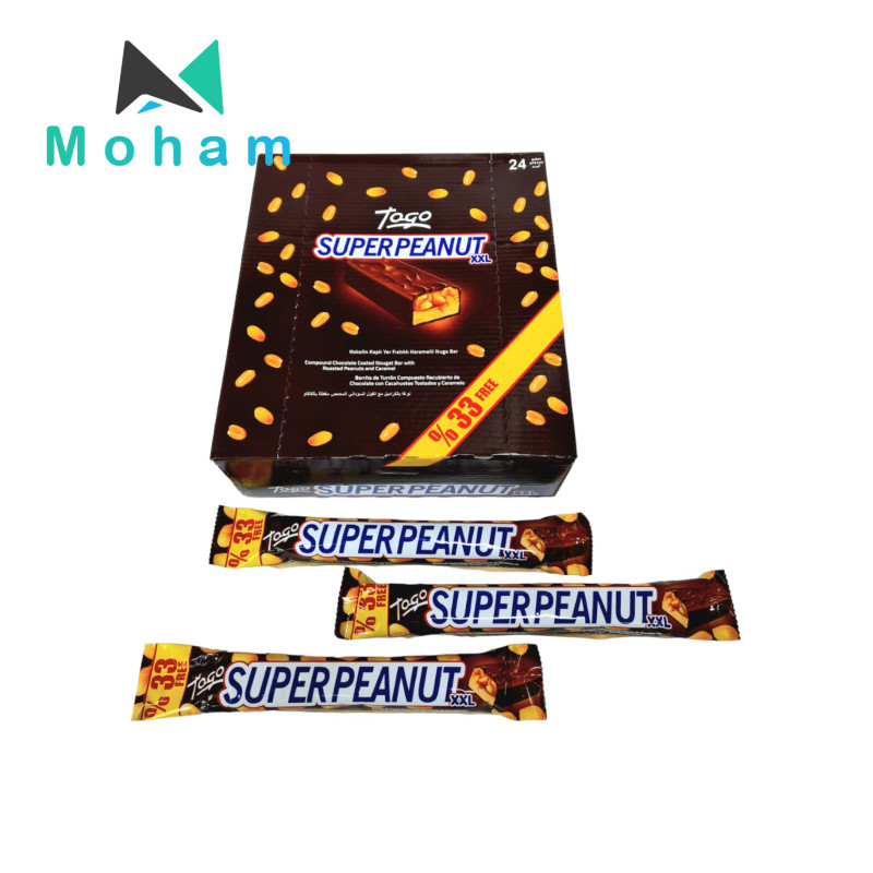 Super Peanut Chocolate Bars 24pcs. 65 grams